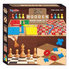 WOODEN CHESS 5 IN 1